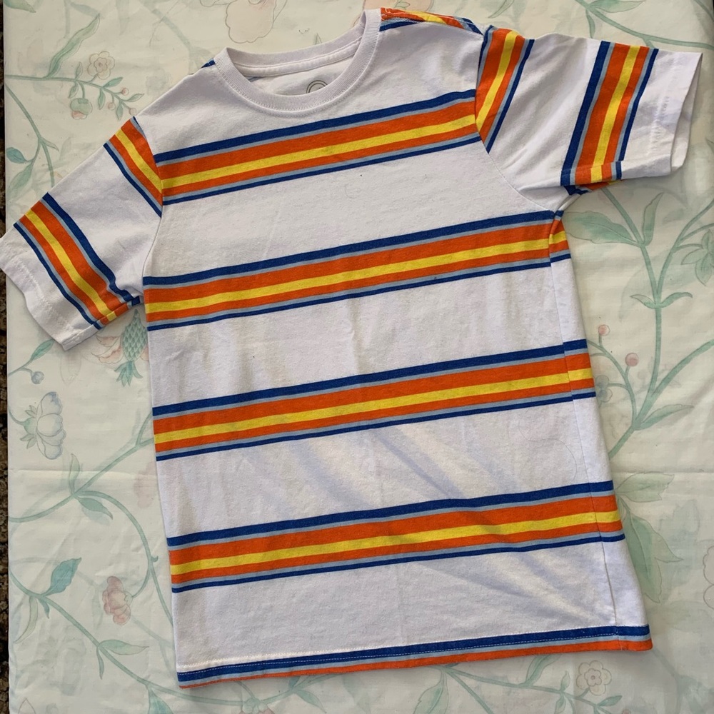 Boys L Retro Striped Tee